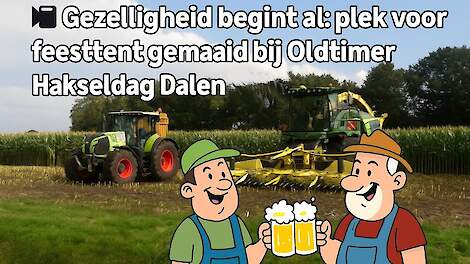 Gezelligheid begint al: plek voor feesttent gemaaid bij Oldtimer Hakseldag Dalen 2025