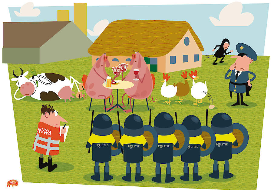 Het komt regelmatig voor dat politie of NVWA voor niets komen na een anonieme oproep over zogenaamde overtredingen dierenwelzijn.