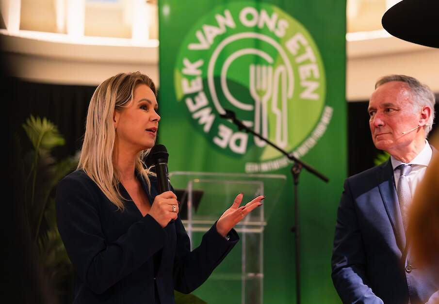 Demissionair minister Femke Wiersma en Tom Middendorp.