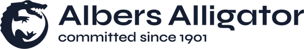 Albers Alligator - Committed since 1901 logo
