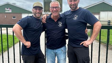 v.l.n.r. Bart, Karel en Teun Vloet.