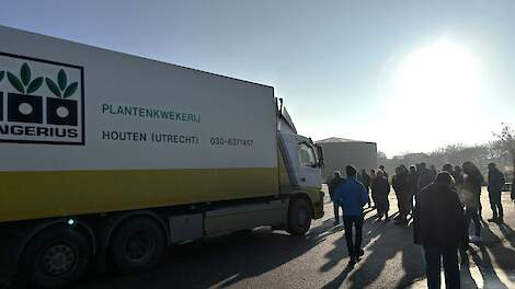 Vrachtwagens zijn geveild