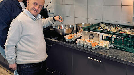 Koken met een cliënt