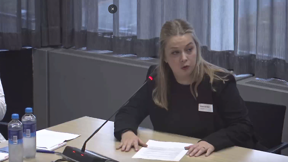 Erica van Aert, teler bij de Brabantse Wal die insprak namens telersorganisatie Holland Crop.