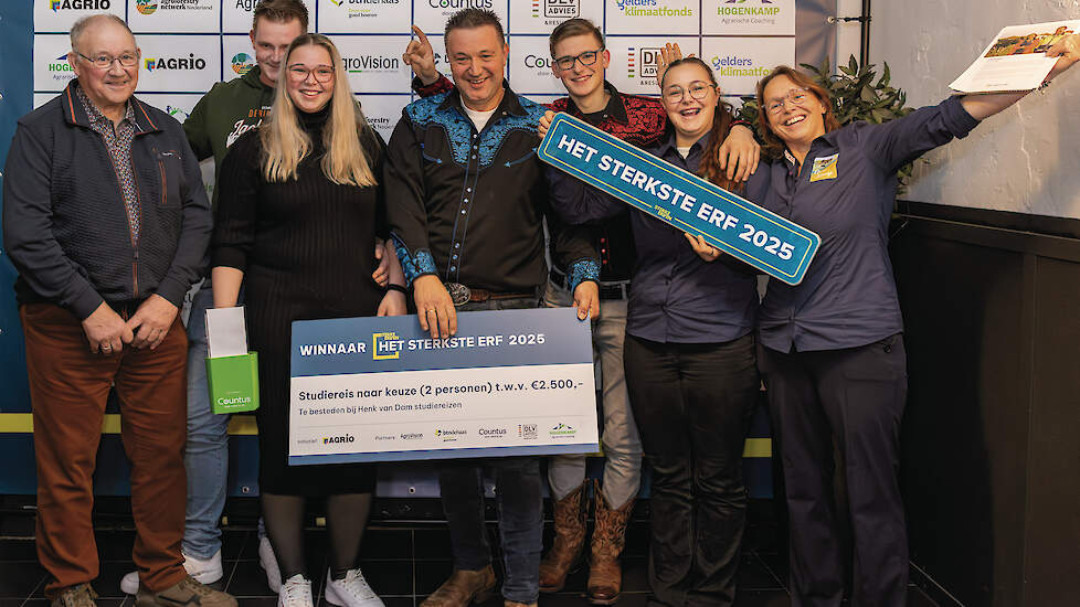 De familie Knijp: winnaar van de Sterkste Erf-verkiezing.