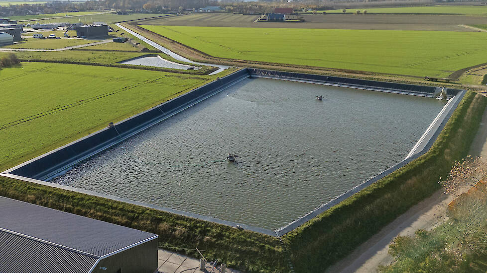 Het bassin van Michael Schippers kan 33.000 kubieke meter hemelwater opslaan.