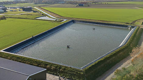 Het bassin van Michael Schippers kan 33.000 kubieke meter hemelwater opslaan.