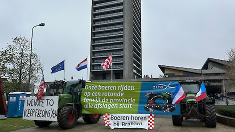 Eind november was er ook al een boerenprotest bij het provinciehuis.