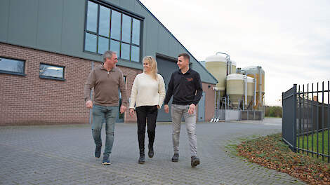 De drie compagnons Evert en Carolien Hendrikx en Luuk Winkelmolen