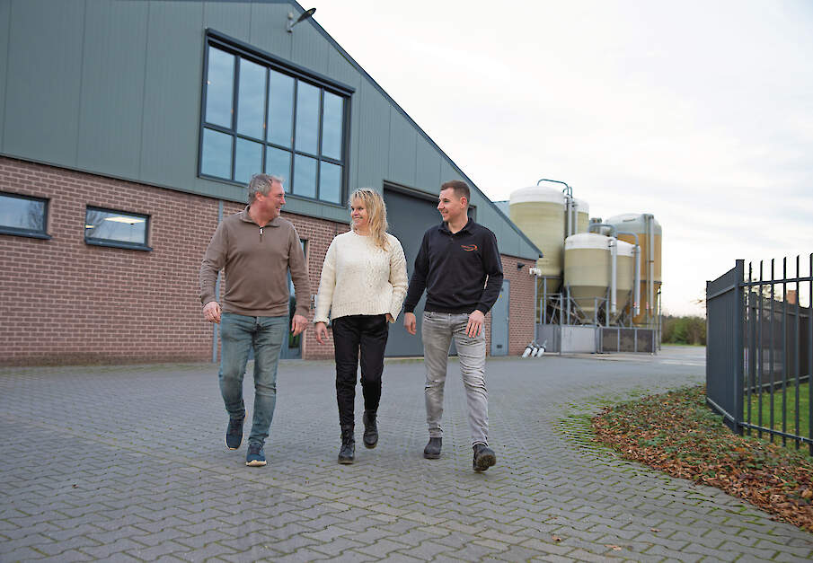 De drie compagnons Evert en Carolien Hendrikx en Luuk Winkelmolen