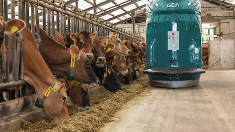 Een voerrobot van GEA