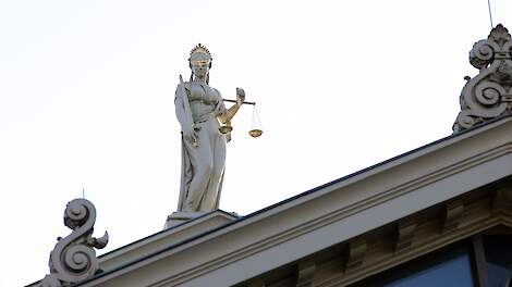 Vrouwe justitia rechtzaak