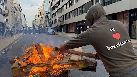 18 december 2025: Boeren protesteren in Brussel tegen het Mercosur-verdrag.