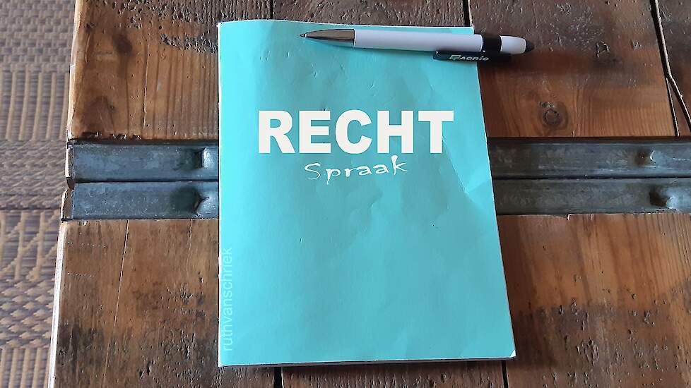 Pen schrift rechtspraak