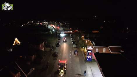 Verlichte trekkertocht in Hardenberg