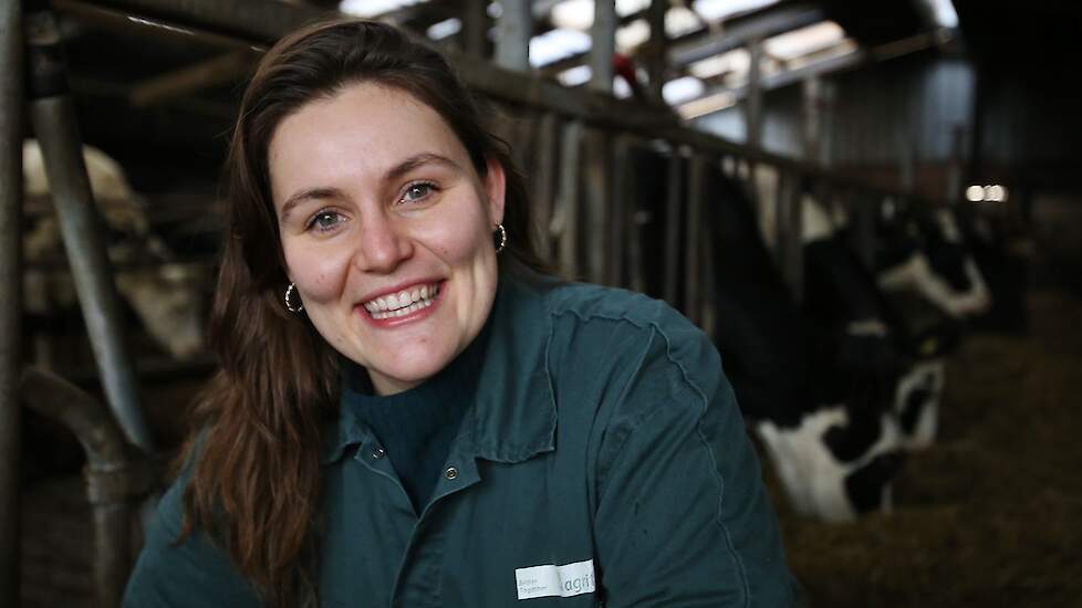 Melkveehouder en NAJK-bestuurder Amber Laan.