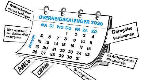 Illustratie van de overheidskalender 2026