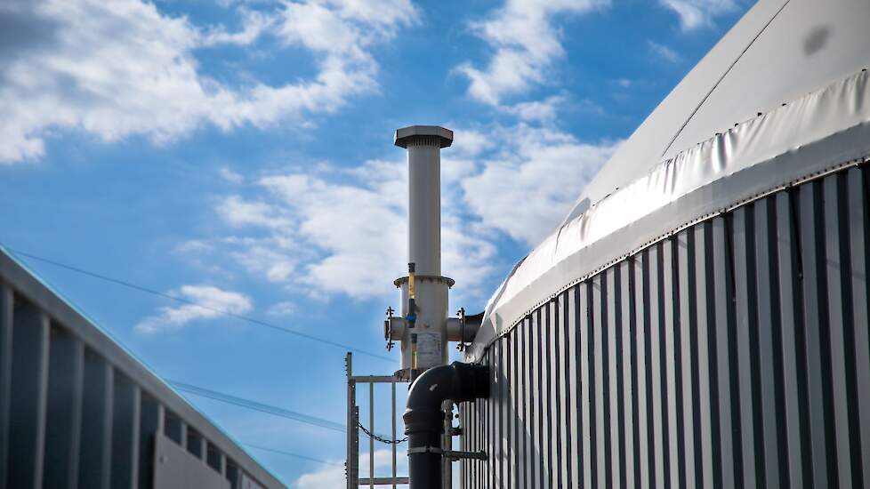 Een mestverwerkingsinstallatie.