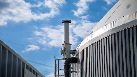 Een mestverwerkingsinstallatie.