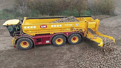 Vredo VT5518.3 met bietentransportbunker van Hawe en 550 pk
