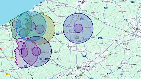 Aangezien het getroffen vleeskuikenbedrijf aan de rand van de bewakingszone Veurne ligt, breidt de beperkingszone Veurne-Alveringem oostwaarts richting Wingene uit. Zo&rsquo;n 20-tal bijkomende pluimveehouderijen worden hierdoor getroffen.