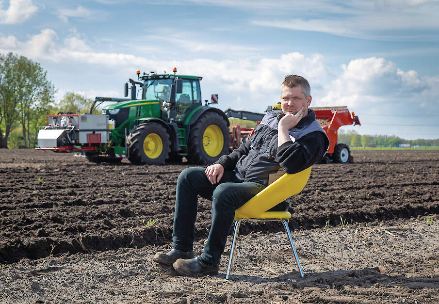 Bart Schuitema, akkerbouwer in Mussel