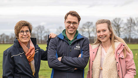 WUR-onderzoekers Brigitte Kroonen, Marie Wesselink en Damian Teuns