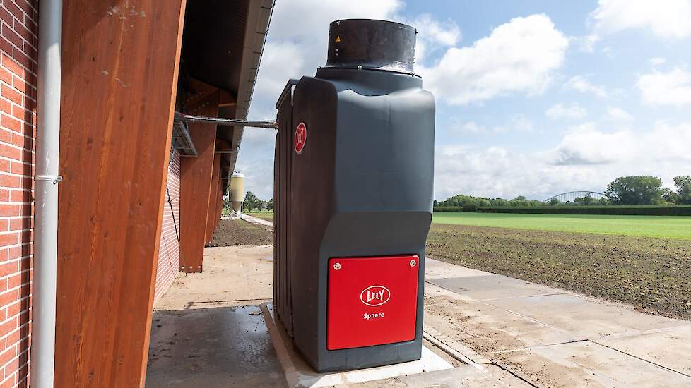Een Lely Sphere op een melkveebedrijf.