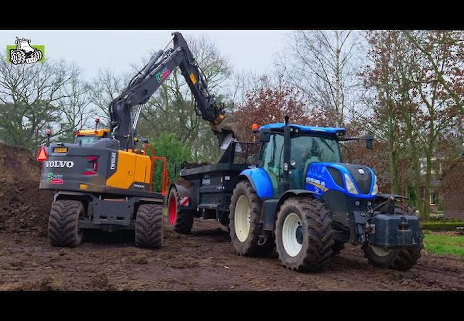 Demo klei op zand strooien zand op De Marke