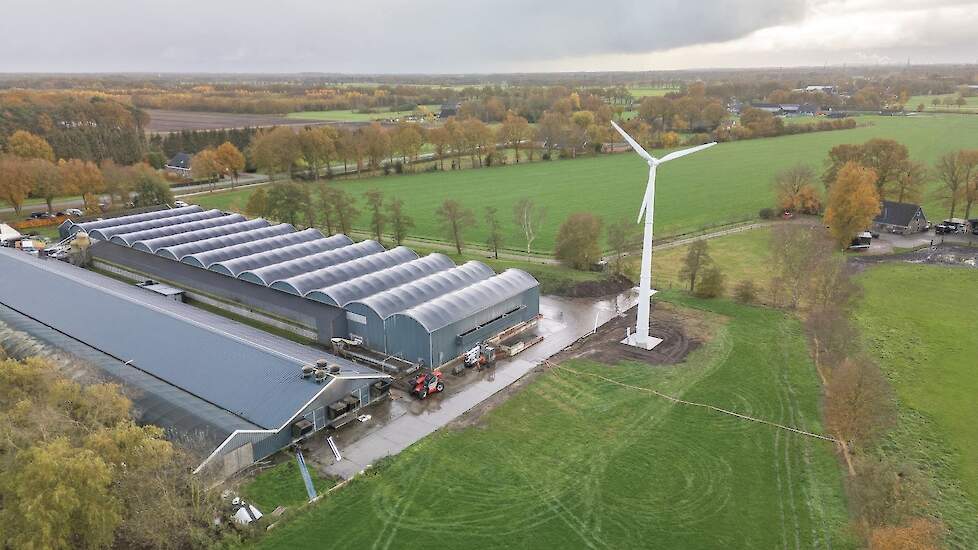 Happy Chicken Farm houdt op zeven locaties waaronder dit bedrijf in Hooghalen (DR) 240.000 leghennen.