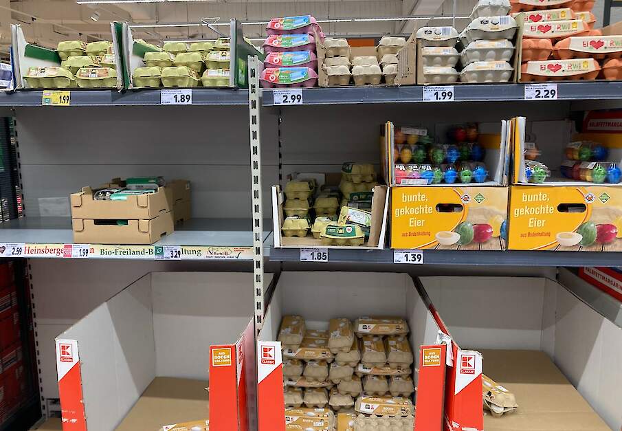 De vraag naar eieren is groot en neemt in de komende weken voor Pasen nog verder toe.