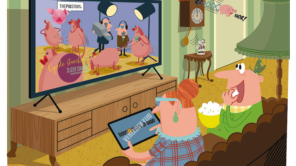 Wim van Vulpen: &bdquo;Ik heb zelf ook camera's. Het is grappig om hier een poosje naar te kijken. Luie stoel, blikje bier, chips en varkens kijken.&rdquo;