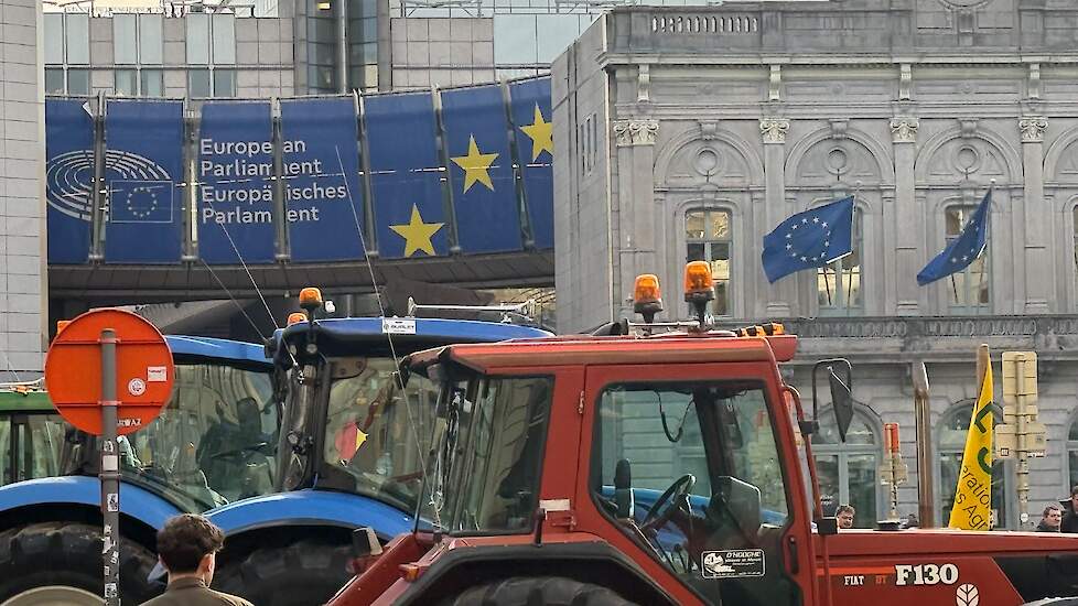 Boerenprotest in Brussel.