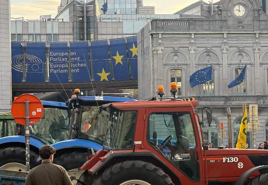Boerenprotest in Brussel.