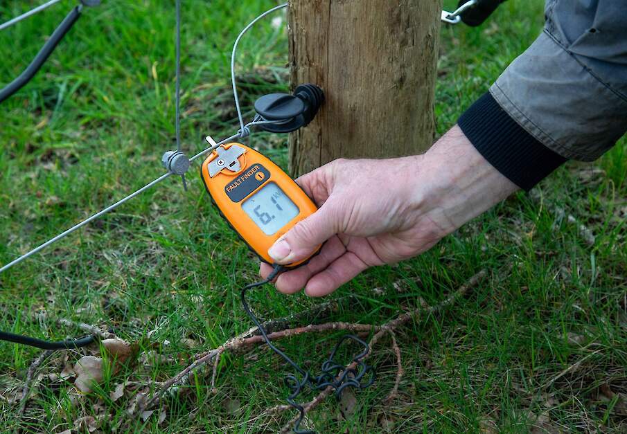 Wolfwerend stroomdraad.