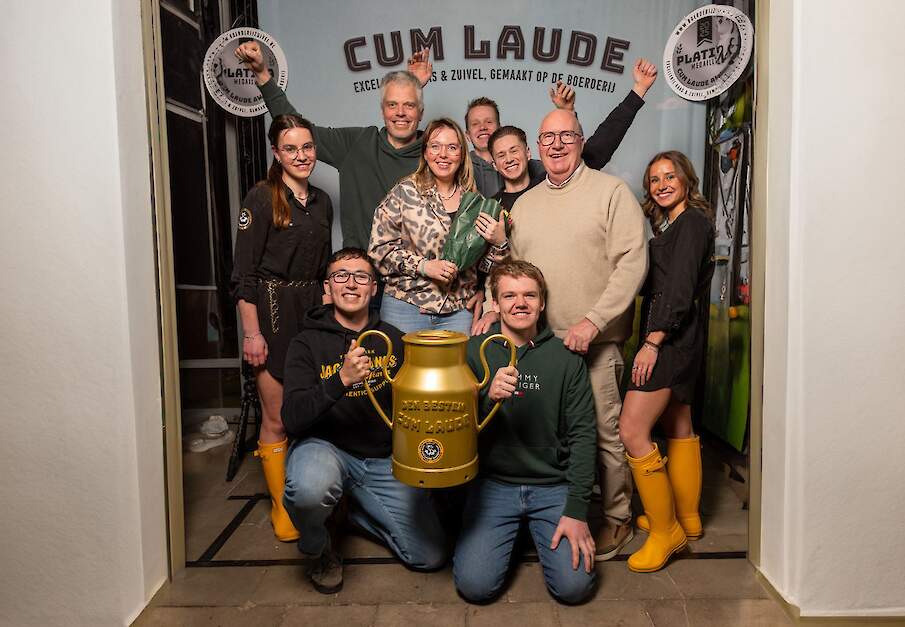 De Arcadia Boerderij van Joost en Yvonne van Dieijen won in 2025 de hoofdprijs tijdens de Cum Laude Awards.