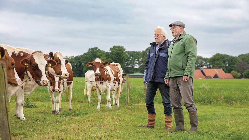 Henk Leever (links) en Jan Stokkers van Stichting HOEduurzaam.