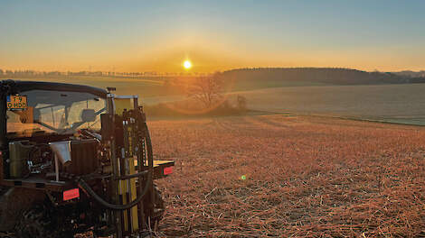 N-residumetingen door Soilz in maart in Zuid-Limburg. Aan de hand van de metingen sturen telers hun bemesting.