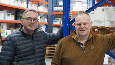 Eric Huizenga (links) en Jan Kunst zijn allebei werkzaam als buitendienstmedewerker Agronomie bij Cosun Beet Company