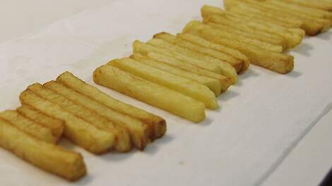 Controle patat diepvries frites lengte