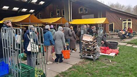 Bij de Stadboerderij in Almere was het lekker druk.