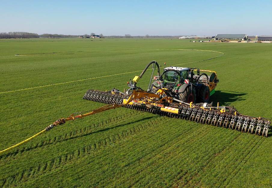 NIRS-sensor op sleepslangbemester bij bemesten