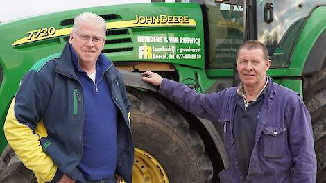 Karel van Rijswick (rechts) runt samen met compagnon Erik Reinders het loonbedrijf Reinders - Van Rijswick in Beesel (Lb.).
