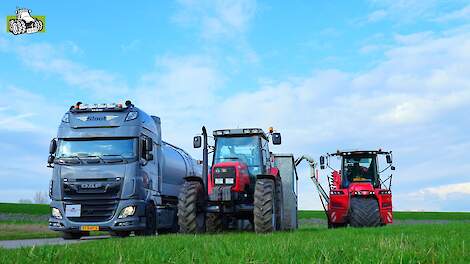 Grasland bemesten met de Vervaet van Loonbedrijf Sloot B.V.
