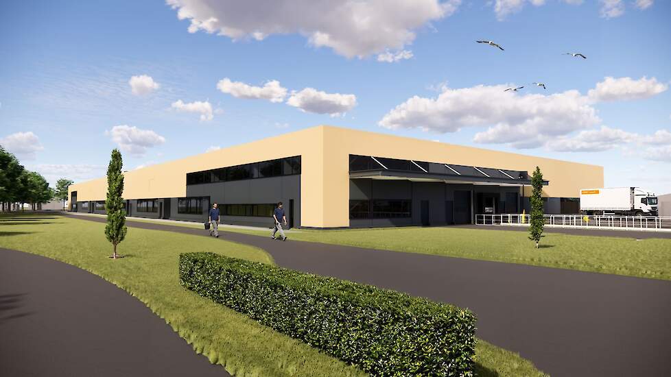Tekening van vernieuwde locatie zaadfaciliteiten BASF Nunhems.