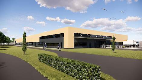 Tekening van vernieuwde locatie zaadfaciliteiten BASF Nunhems.