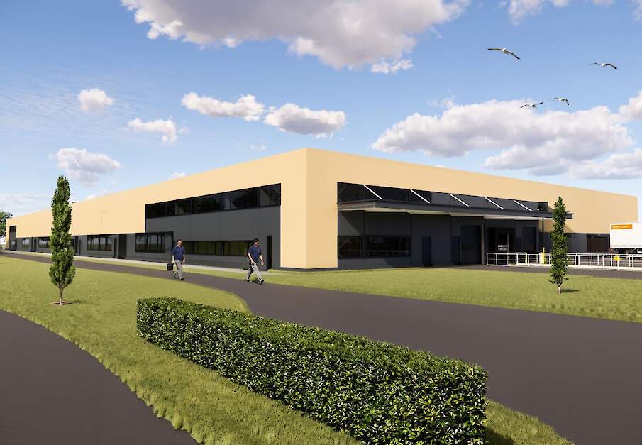 Tekening van vernieuwde locatie zaadfaciliteiten BASF Nunhems.