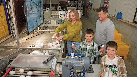 Samen met zijn echtgenote Editta bestiert Salah Ibrahim leghennenbedrijf Vrij en Blij.