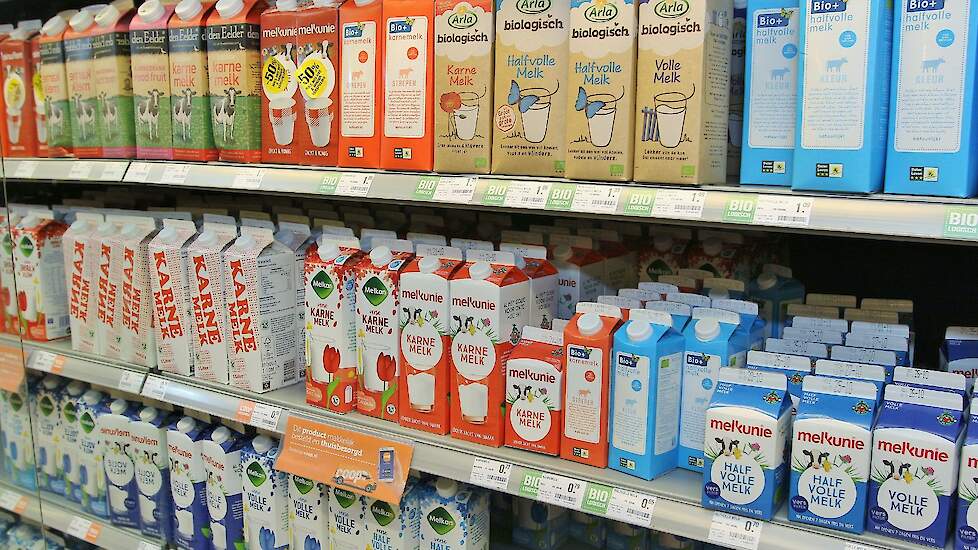 Melk in supermarkt ondanks lagere melkprijs voor boeren duur