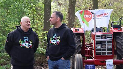 Marc Oudenhoven, gedeputeerde landbouw provincie Noord-Brabant, doet ook mee met BIG Challenge, rechts Maarten Robben.